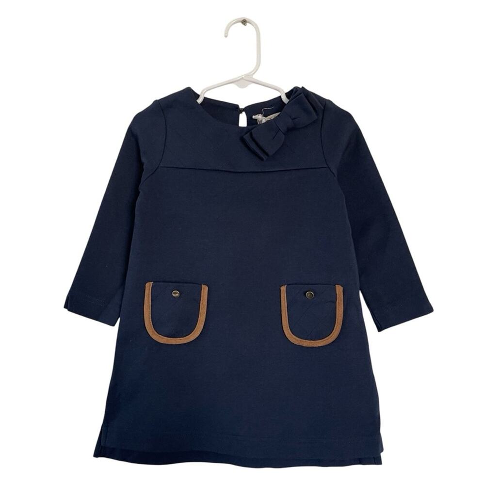 Hope & Henry Toddler Girls Quilted Ponte Riding Dress Size 2T NWT